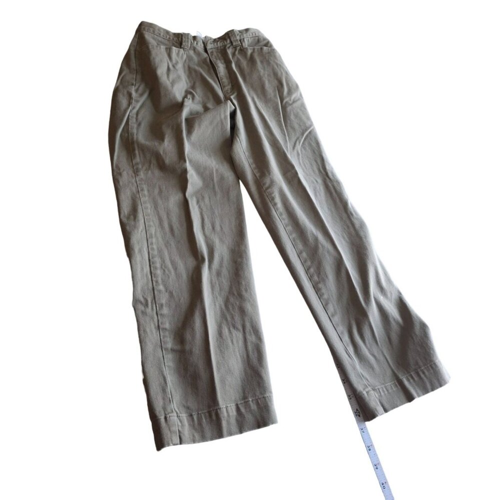Lees Khaki Classic Fit Chino Pants Womens Size 10S Light Brown